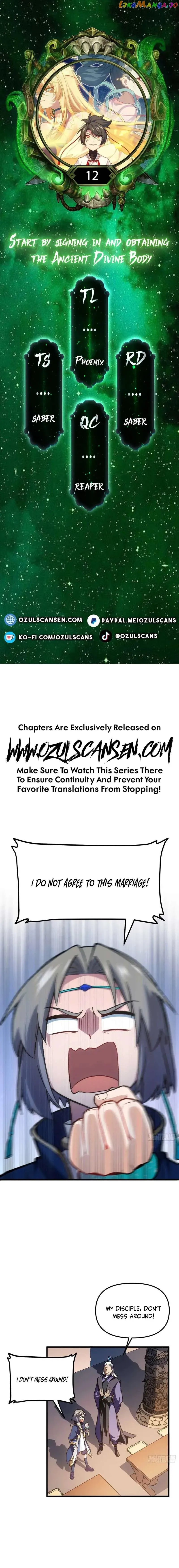 Start by signing in and obtaining the Ancient Divine Body Chapter 12 Online - página 1