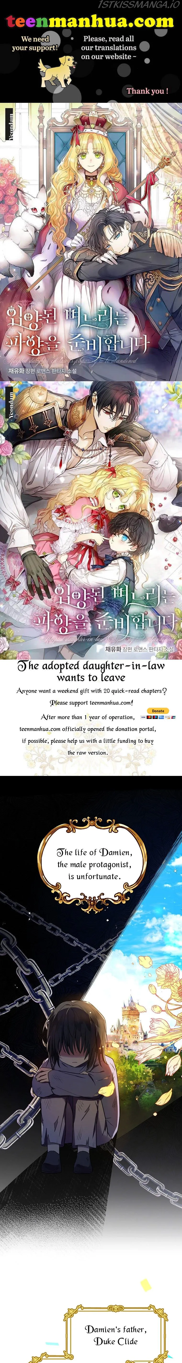 The adopted daughter-in-law wants to leave Chapter 2 Online - página 1