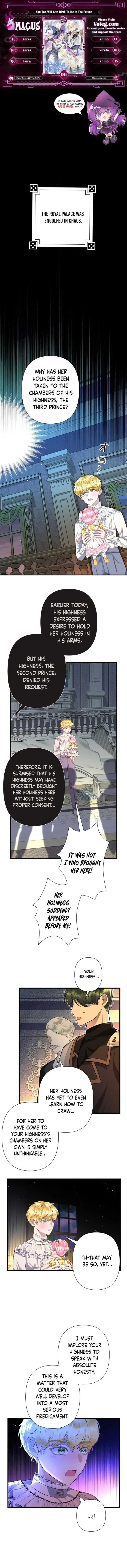 The Baby Saint wants to avoid a bad future; you will give birth to me later Chapter 6 Online - página 1