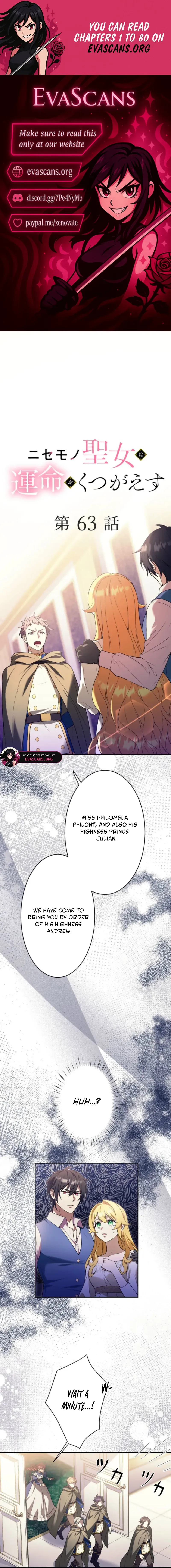The False Saintess Overturns Her Fate Chapter 63 Online - página 1