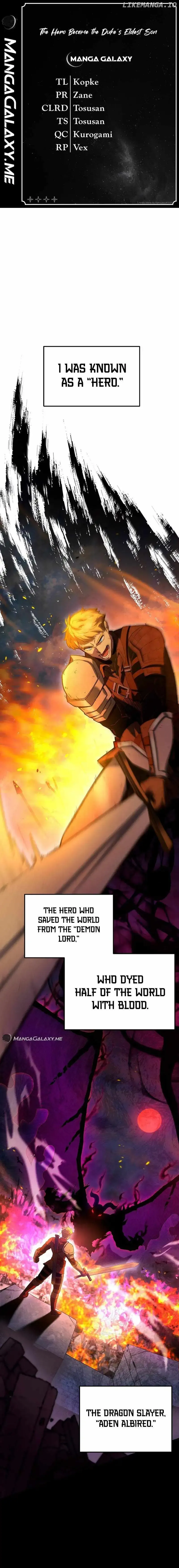 The Hero Became The Duke’s Eldest Son Chapter 1 Online - página 1