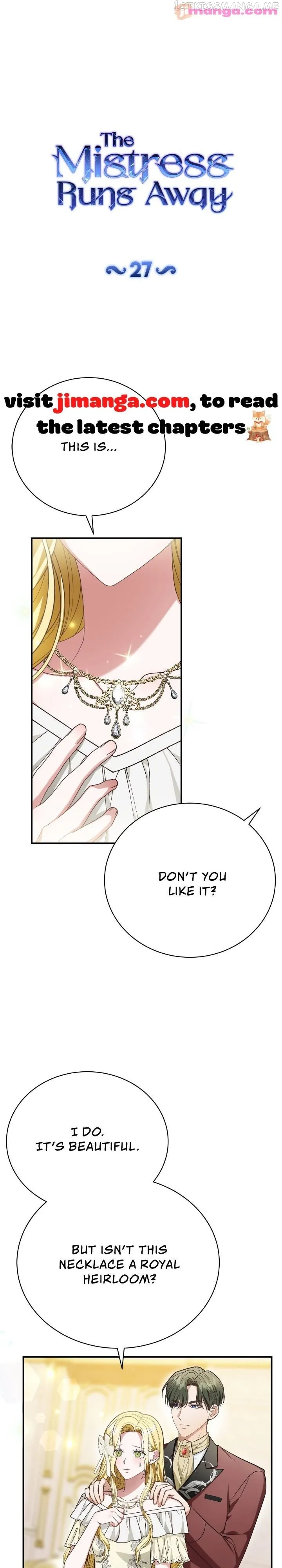 The Mistress Runs Away Chapter 27 Online - página 1