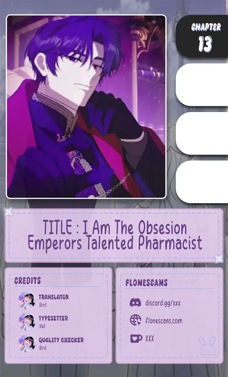 The Obsessive Emperor’s Capable Pharmacist Chapter 13 Online - página 1