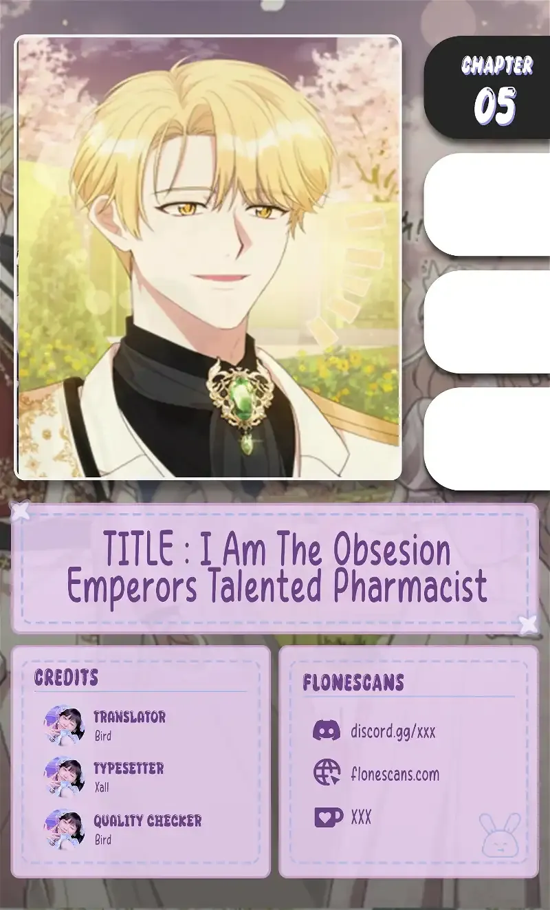 The Obsessive Emperor’s Capable Pharmacist Chapter 5 Online - página 1