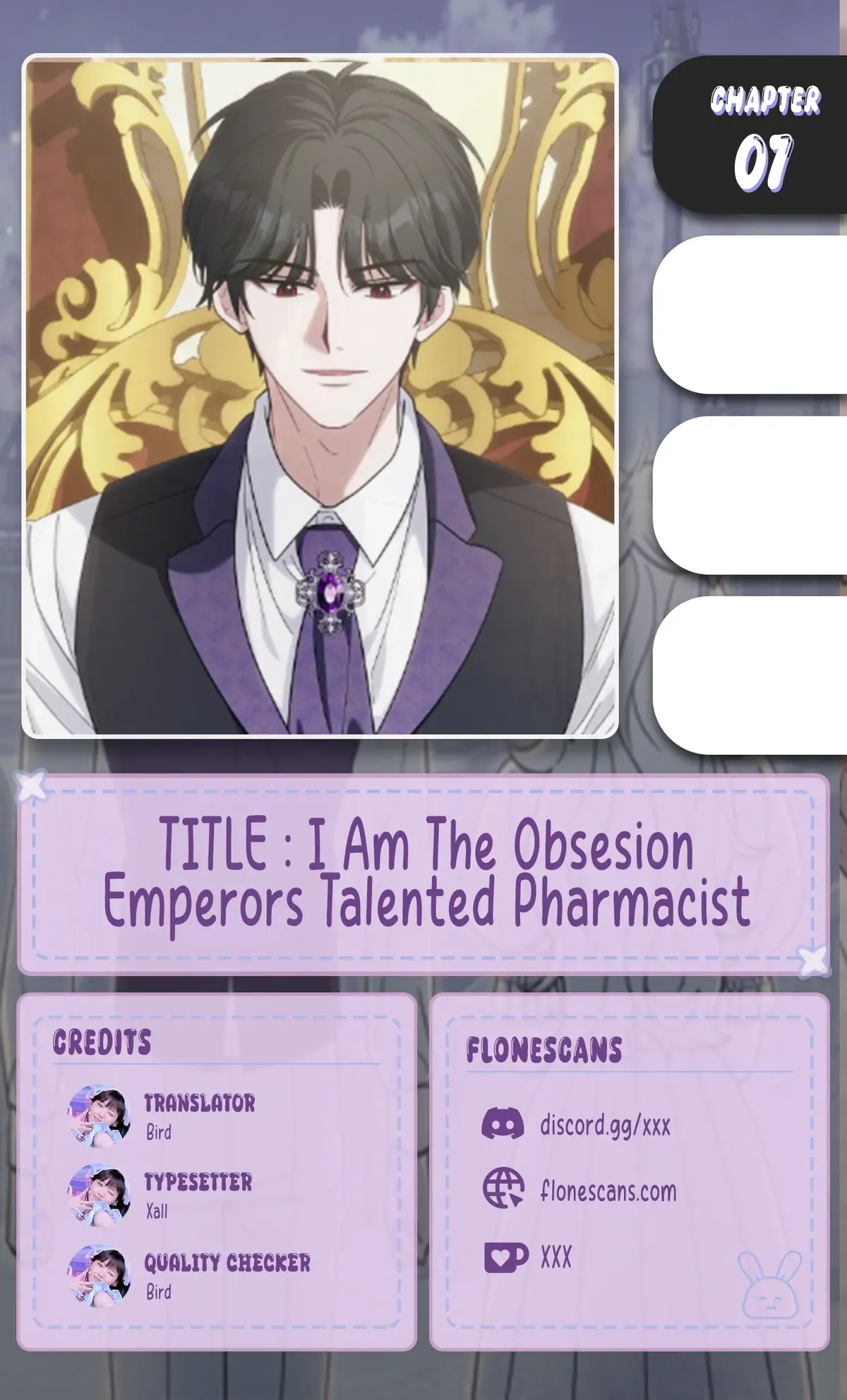 The Obsessive Emperor’s Capable Pharmacist Chapter 7 Online - página 1
