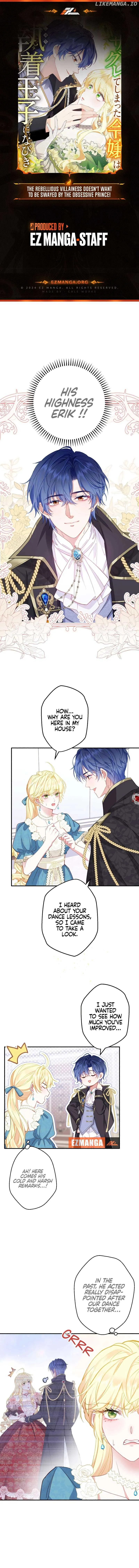 The Rebellious Villainess Doesn’t Want To Be Swayed By The Obsessive Prince! Chapter 4 Online - página 1