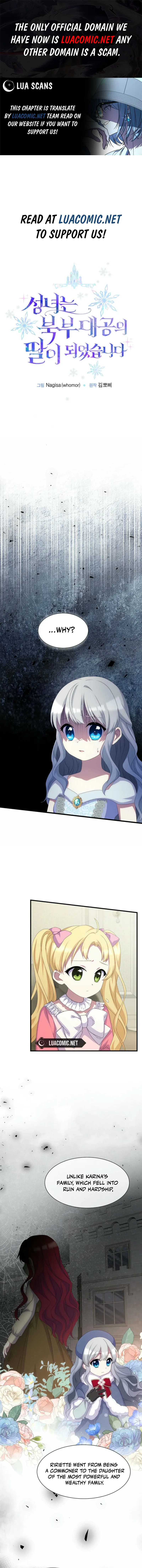 The Saintess Became the Northern Grand Duke’s Daughter Chapter 38 Online - página 1
