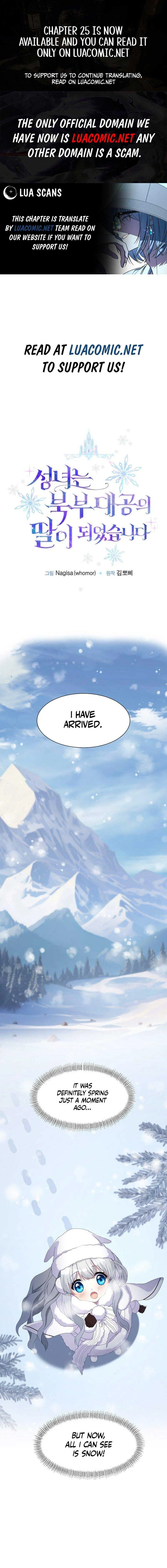 The Saintess Became the Northern Grand Duke’s Daughter Chapter 4 Online - página 1