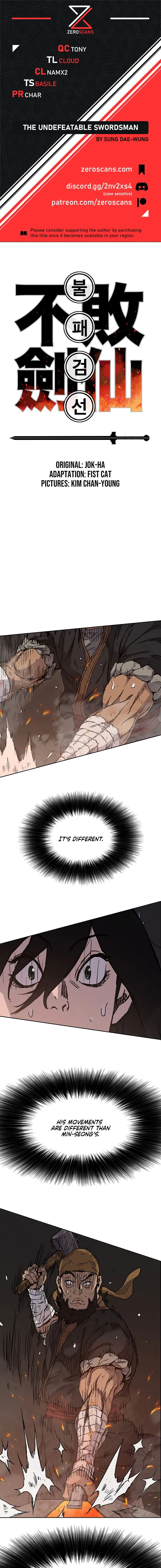 The Undefeatable Swordsman Chapter 11 Online - página 1
