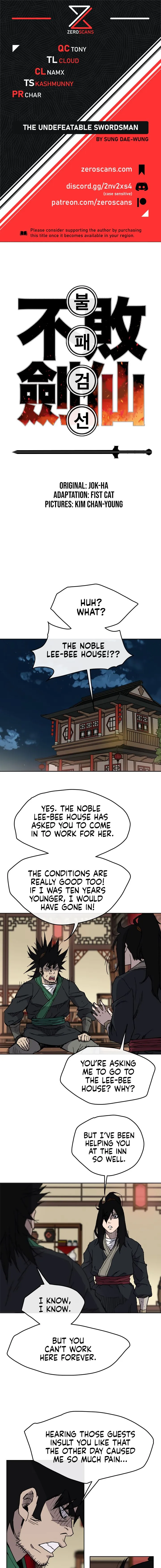 The Undefeatable Swordsman Chapter 14 Online - página 1
