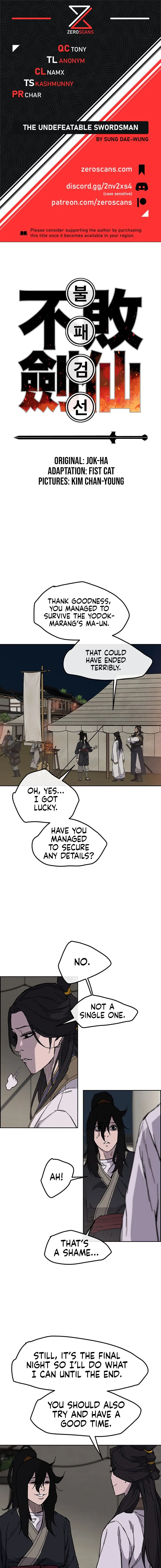 The Undefeatable Swordsman Chapter 22 Online - página 1