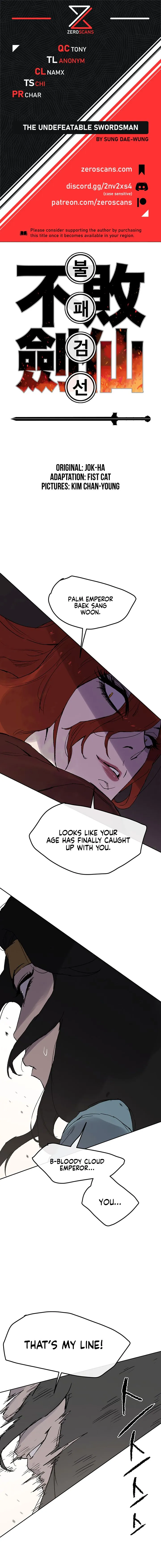 The Undefeatable Swordsman Chapter 26 Online - página 1