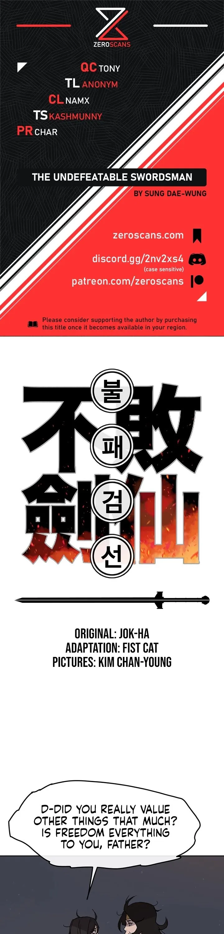 The Undefeatable Swordsman Chapter 29 Online - página 1