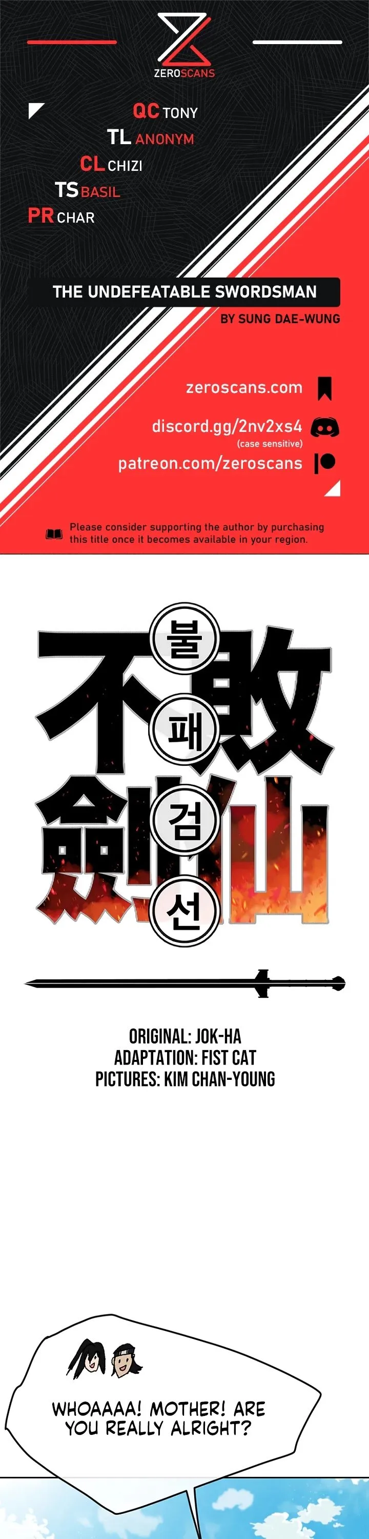 The Undefeatable Swordsman Chapter 32 Online - página 1