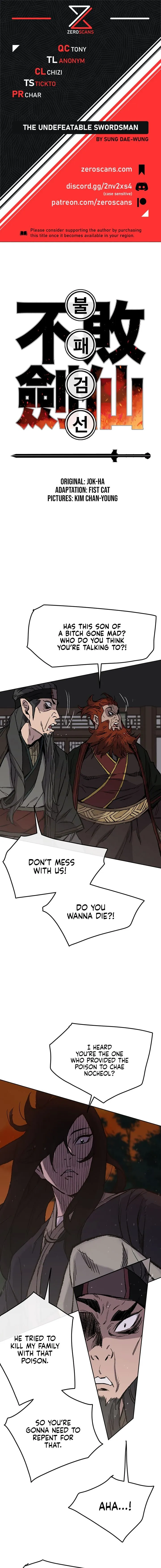 The Undefeatable Swordsman Chapter 35 Online - página 1