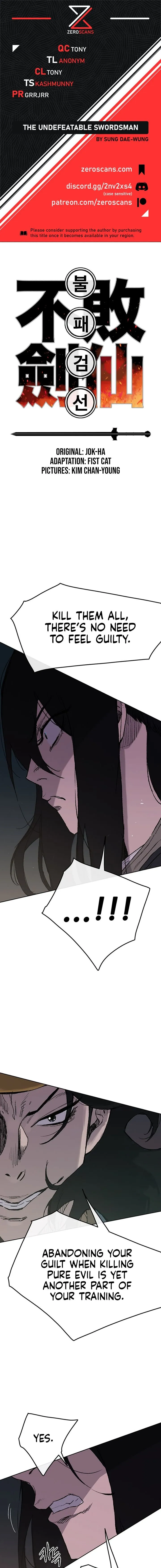 The Undefeatable Swordsman Chapter 40 Online - página 1