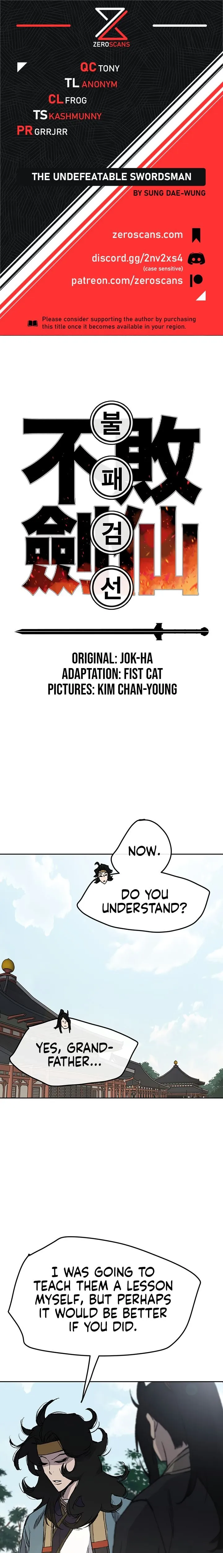 The Undefeatable Swordsman Chapter 44 Online - página 1