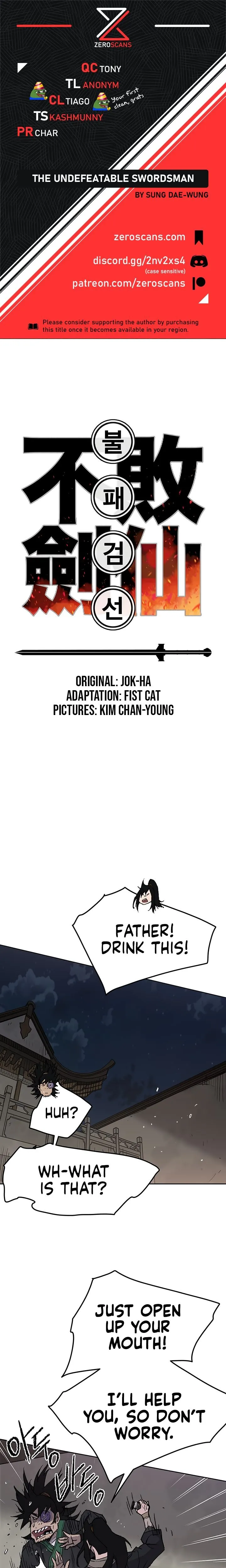 The Undefeatable Swordsman Chapter 47 Online - página 1