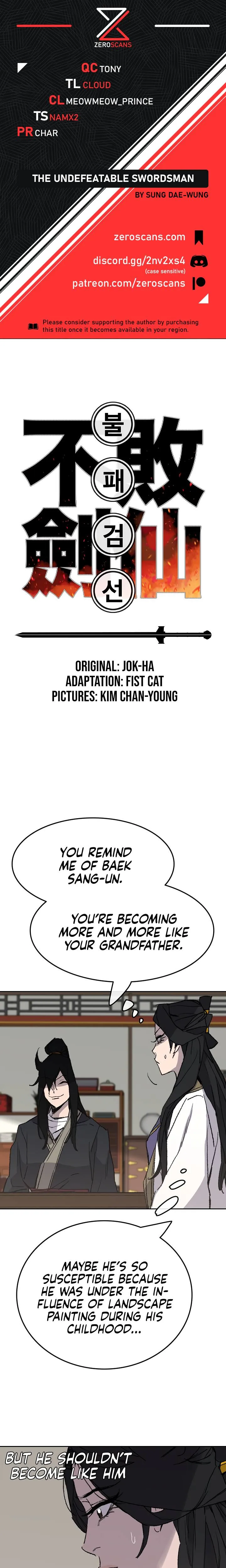 The Undefeatable Swordsman Chapter 54 Online - página 1