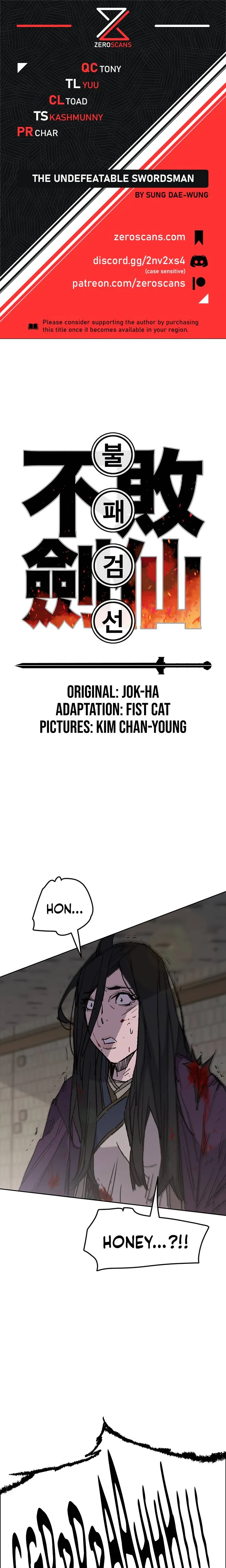 The Undefeatable Swordsman Chapter 74 Online - página 1