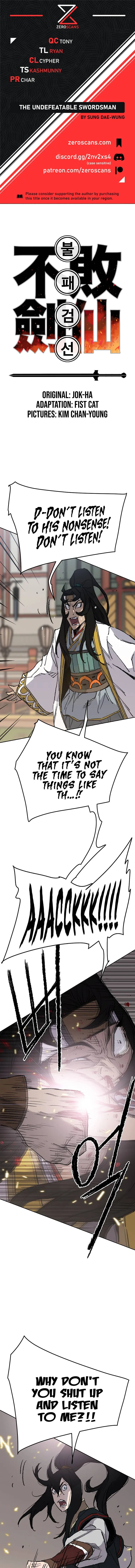 The Undefeatable Swordsman Chapter 79 Online - página 1