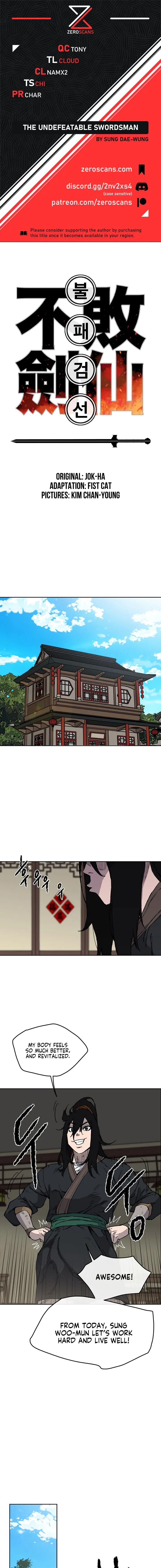 The Undefeatable Swordsman Chapter 9 Online - página 1
