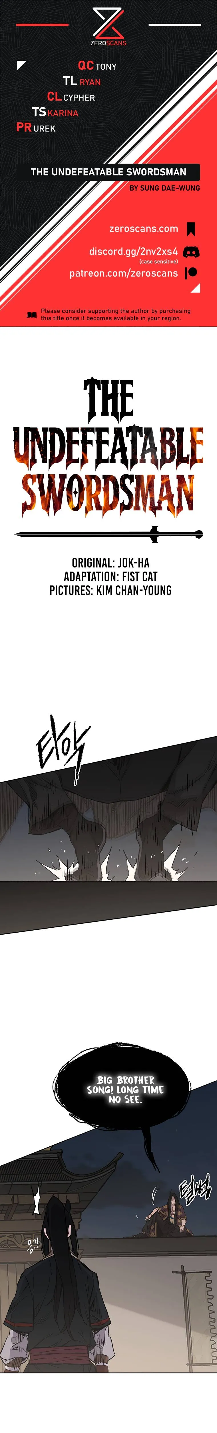 The Undefeatable Swordsman Chapter 97 Online - página 1