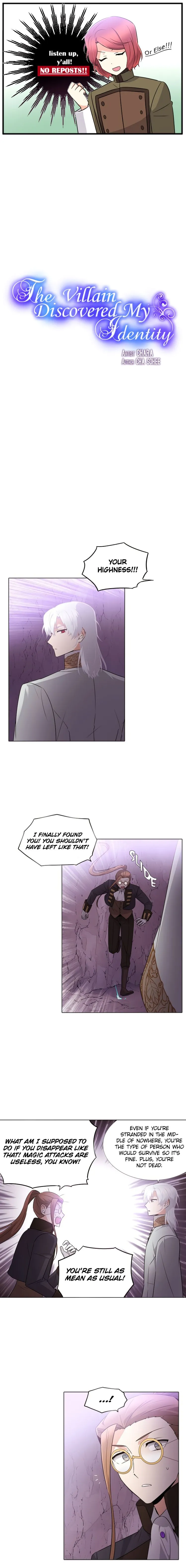 The Villain Discovered My Identity Chapter 11 Online - página 1