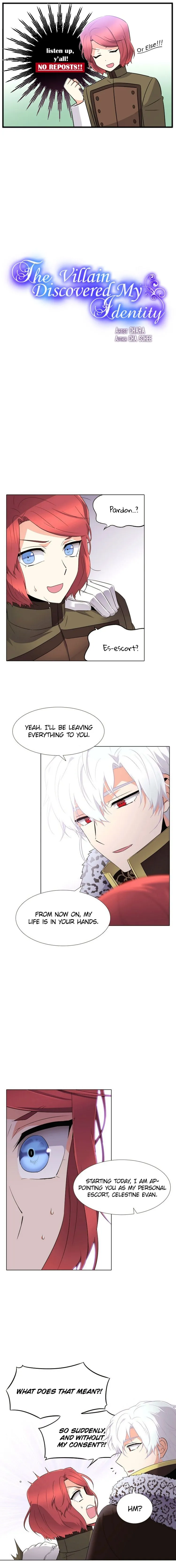 The Villain Discovered My Identity Chapter 14 Online - página 1