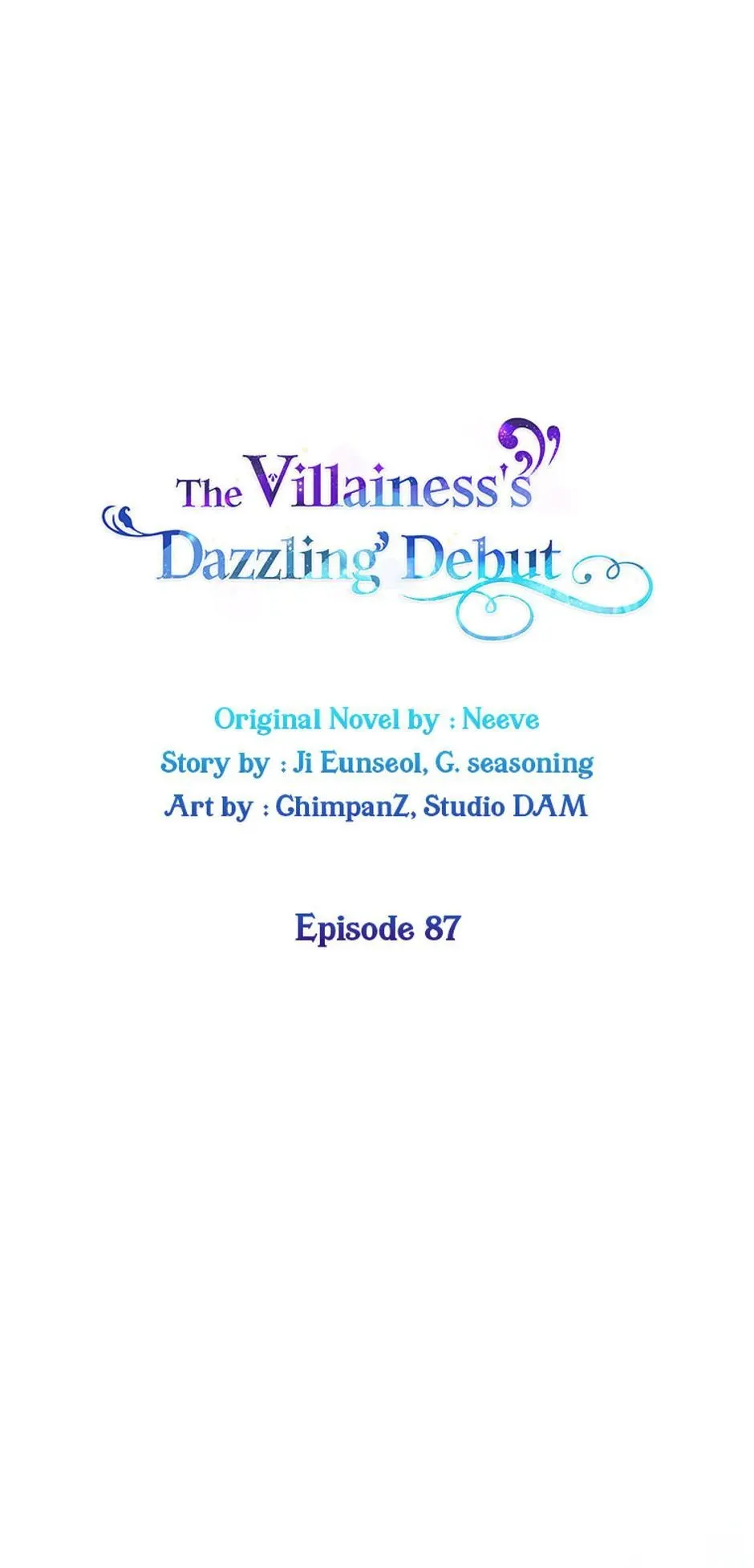 The Villainess Debuts Gorgeously Chapter 87 Online - página 1