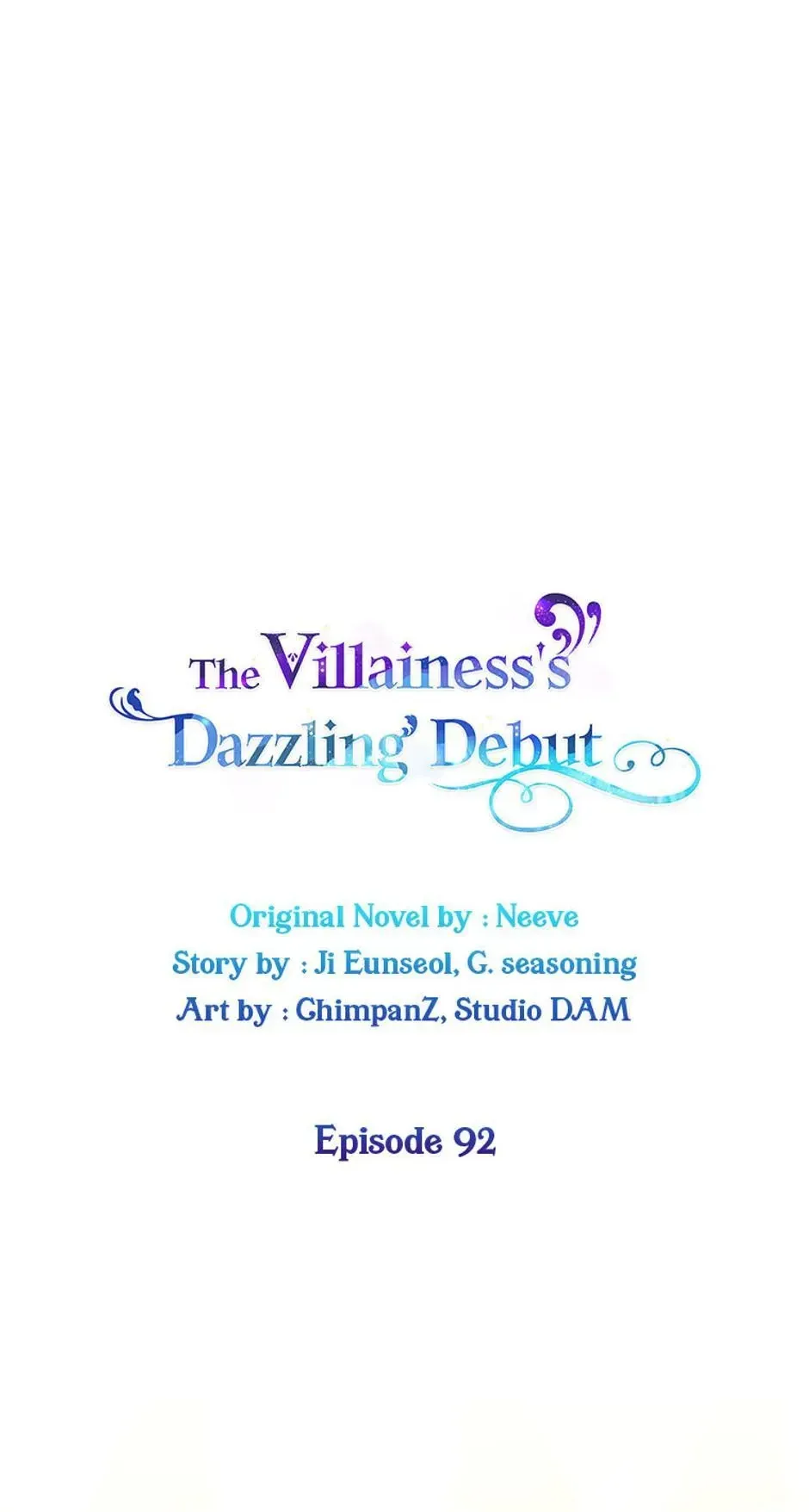 The Villainess Debuts Gorgeously Chapter 92 Online - página 1