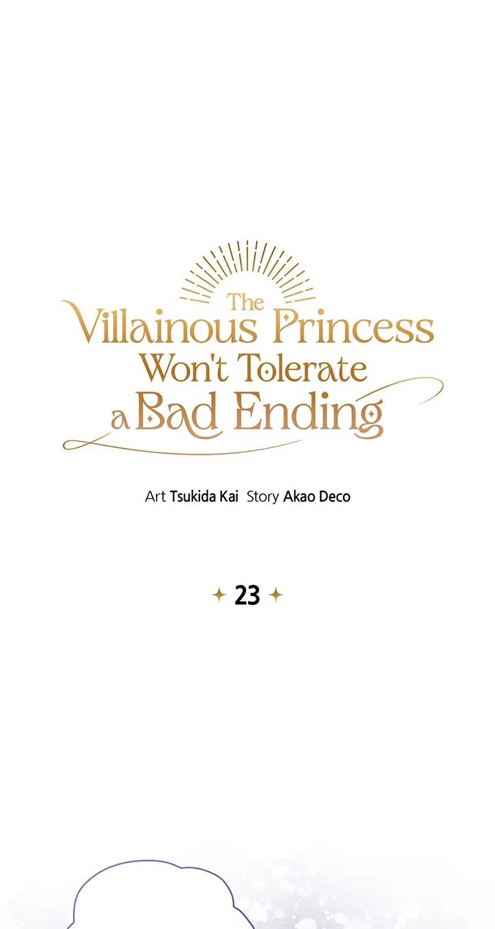 The Villainous Princess Won’t Tolerate a Bad Ending Chapter 23 Online - página 1