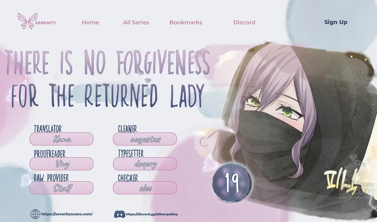 There is no forgiveness from the regressed lady Chapter 19 Online - página 1