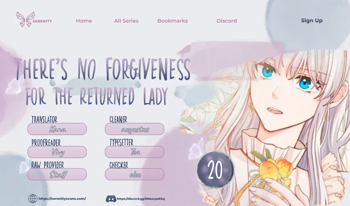 There is no forgiveness from the regressed lady Chapter 20 Online - página 1