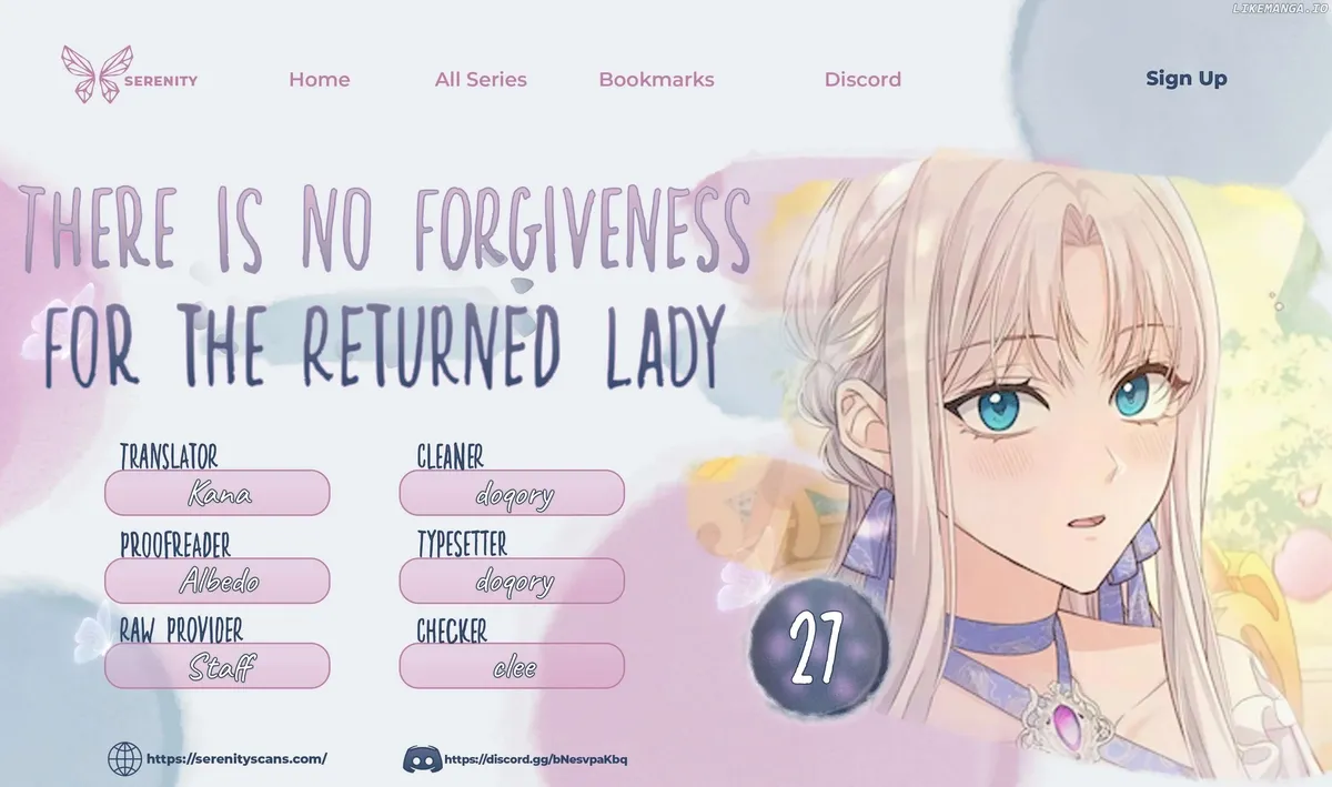 There is no forgiveness from the regressed lady Chapter 27 Online - página 1