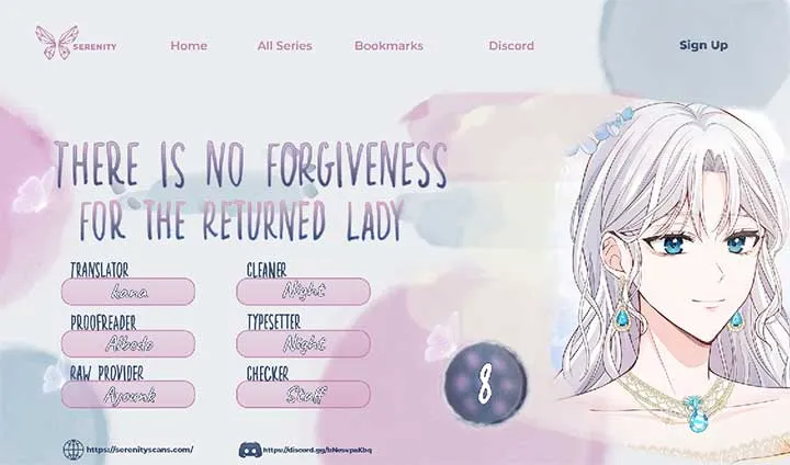 There is no forgiveness from the regressed lady Chapter 8 Online - página 1