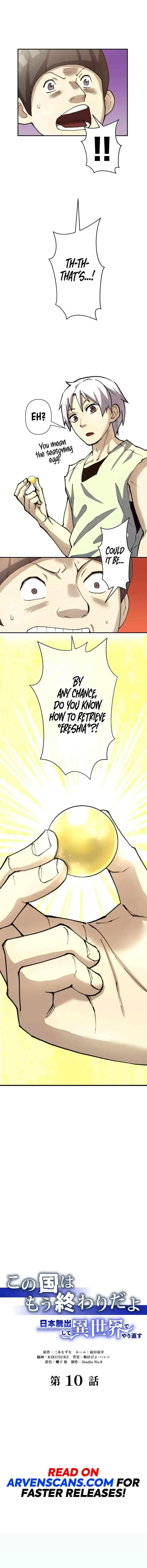 This Country is Finished: Escaping Japan to Start over in Another World Chapter 10 Online - página 1