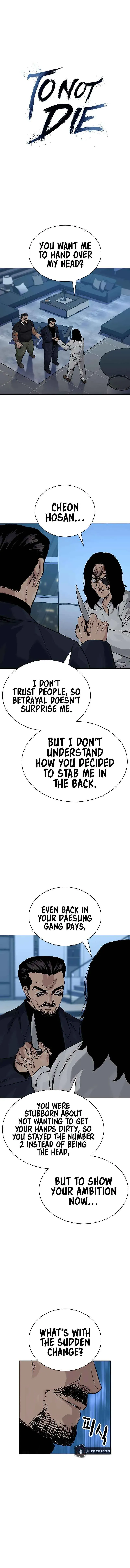 To Not Die Chapter 160 Online - página 1
