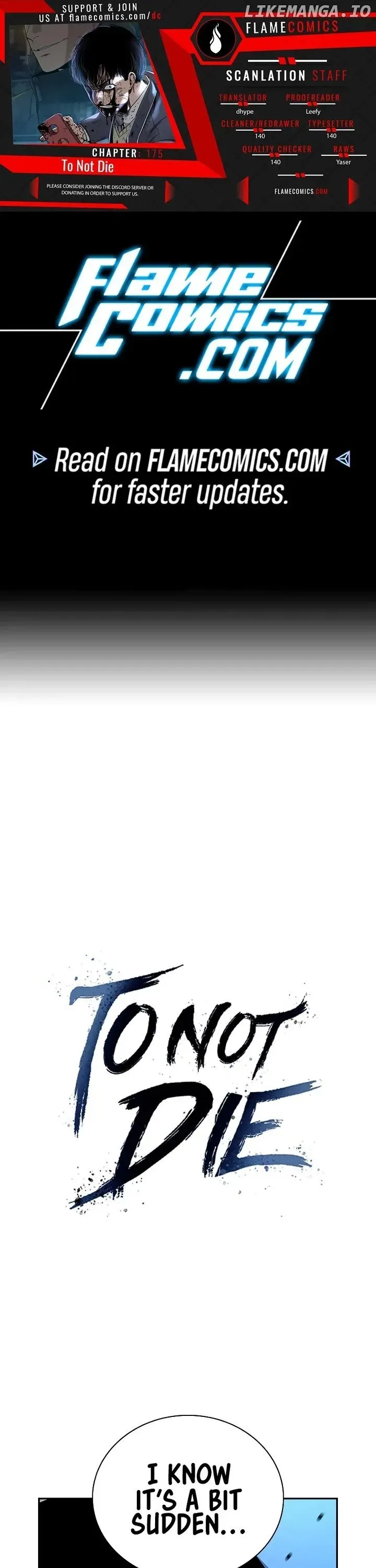 To Not Die Chapter 175 Online - página 1