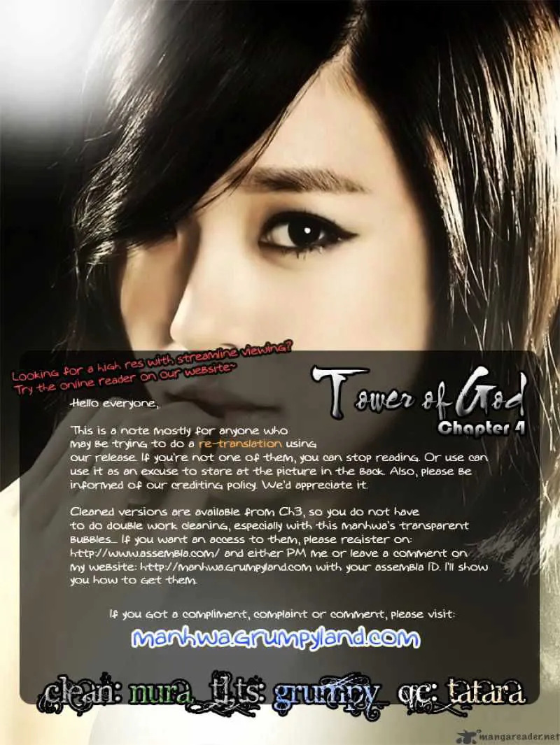Tower of God Chapter 4 Online - página 1