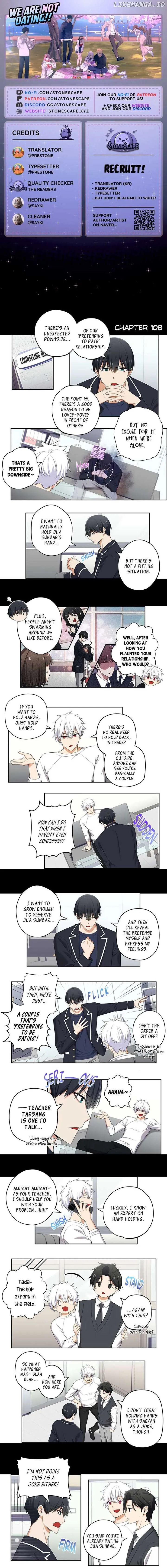 We Are Not Dating! Chapter 108 Online - página 2