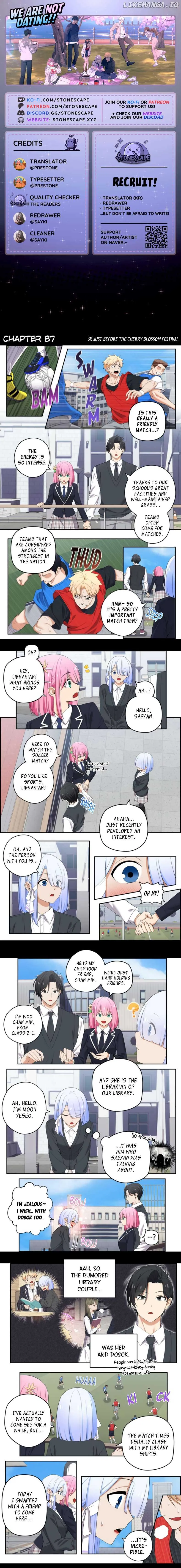 We Are Not Dating! Chapter 87 Online - página 2