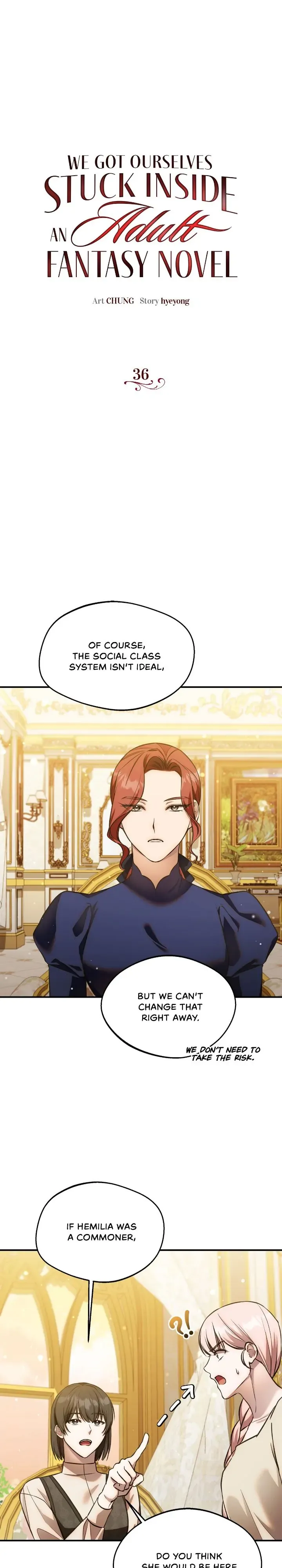 We Got Ourselves Stuck Inside an Adult Fantasy Novel Chapter 36 Online - página 1