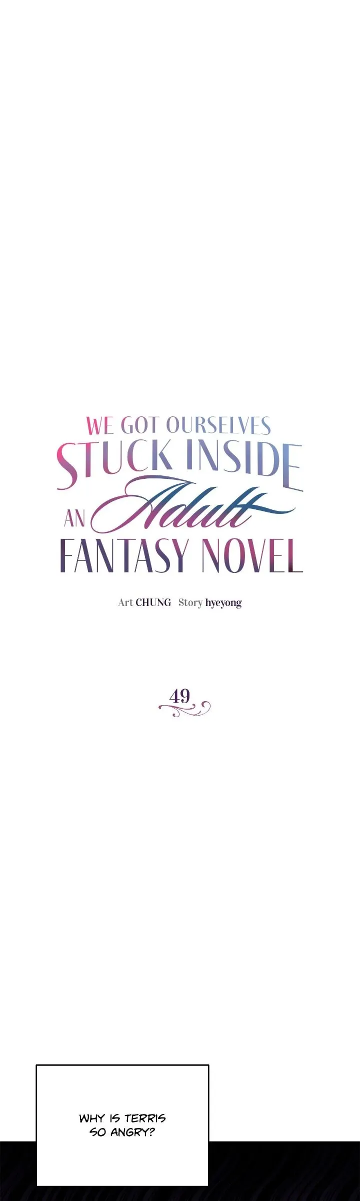 We Got Ourselves Stuck Inside an Adult Fantasy Novel Chapter 49 Online - página 1