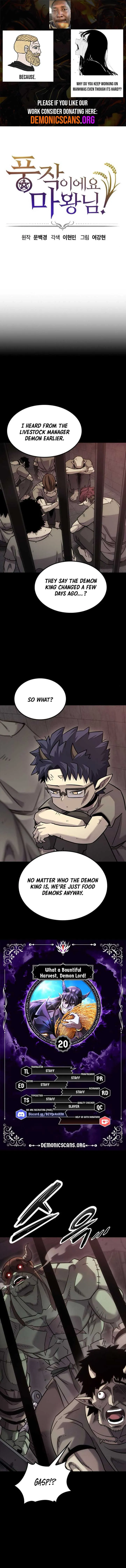 What a Bountiful Harvest, Demon Lord! Chapter 20 Online - página 1