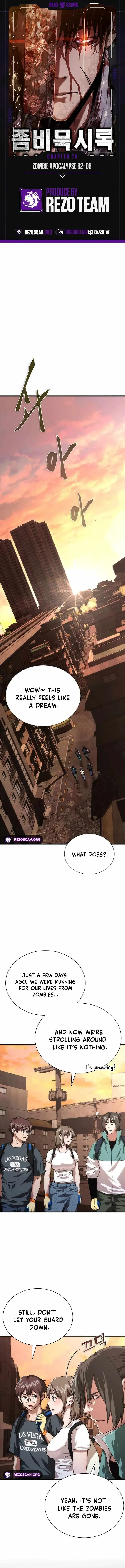Zombie Apocalypse 82-08 Chapter 74 Online - página 1