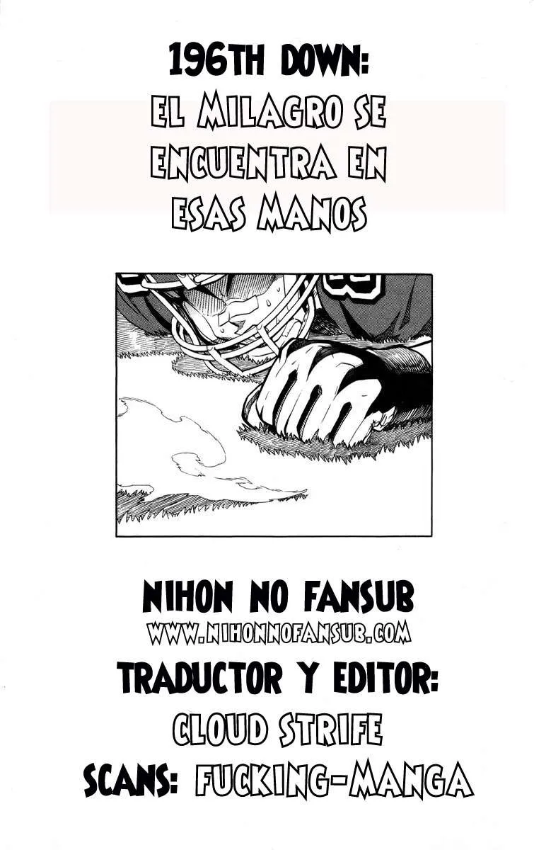 Eyeshield 21 Capítulo 196 en Línea - página 1