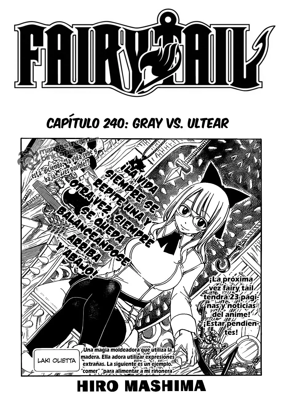 Fairy Tail Capítulo 240 en Línea - página 1