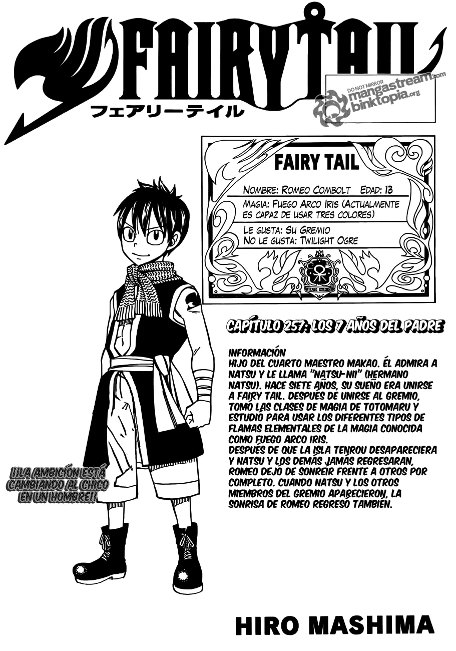 Fairy Tail Capítulo 257 en Línea - página 1