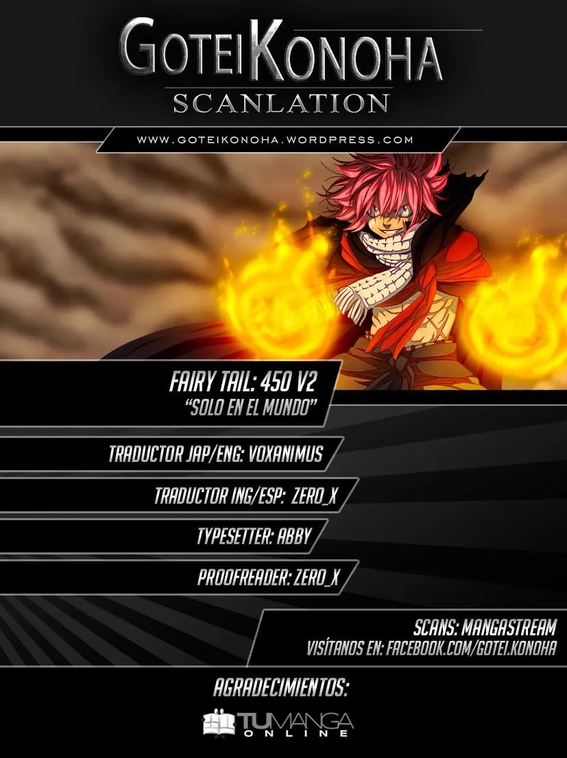 Fairy Tail Capítulo 450 en Línea - página 1